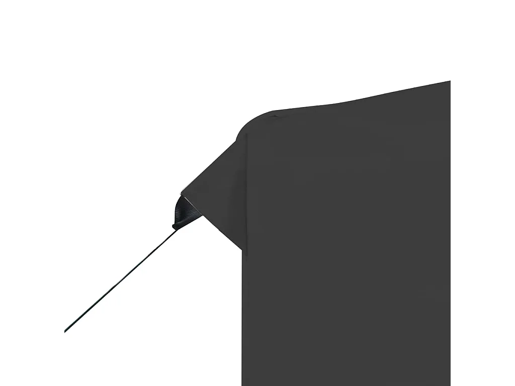 Tente de réception pliable et parois Aluminium 2x2 m Anthracite