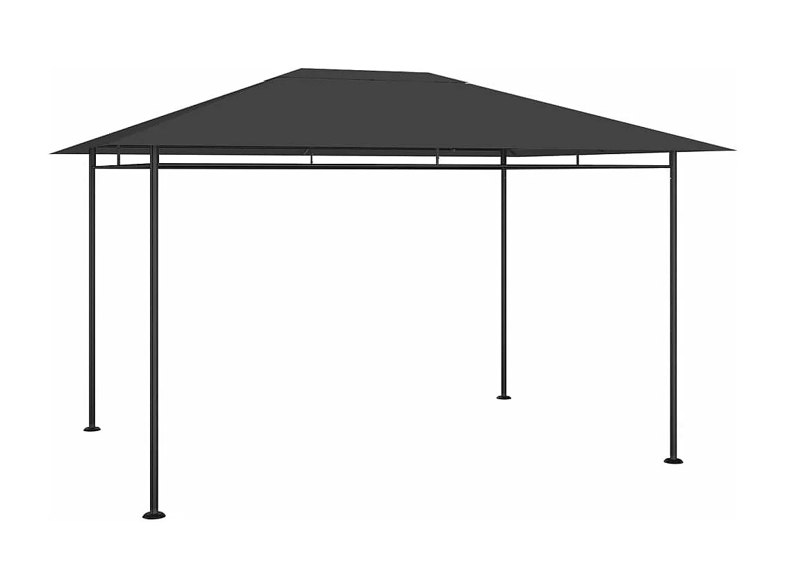 Gazebo 384x281x270 cm Antracite 180 g/m²
