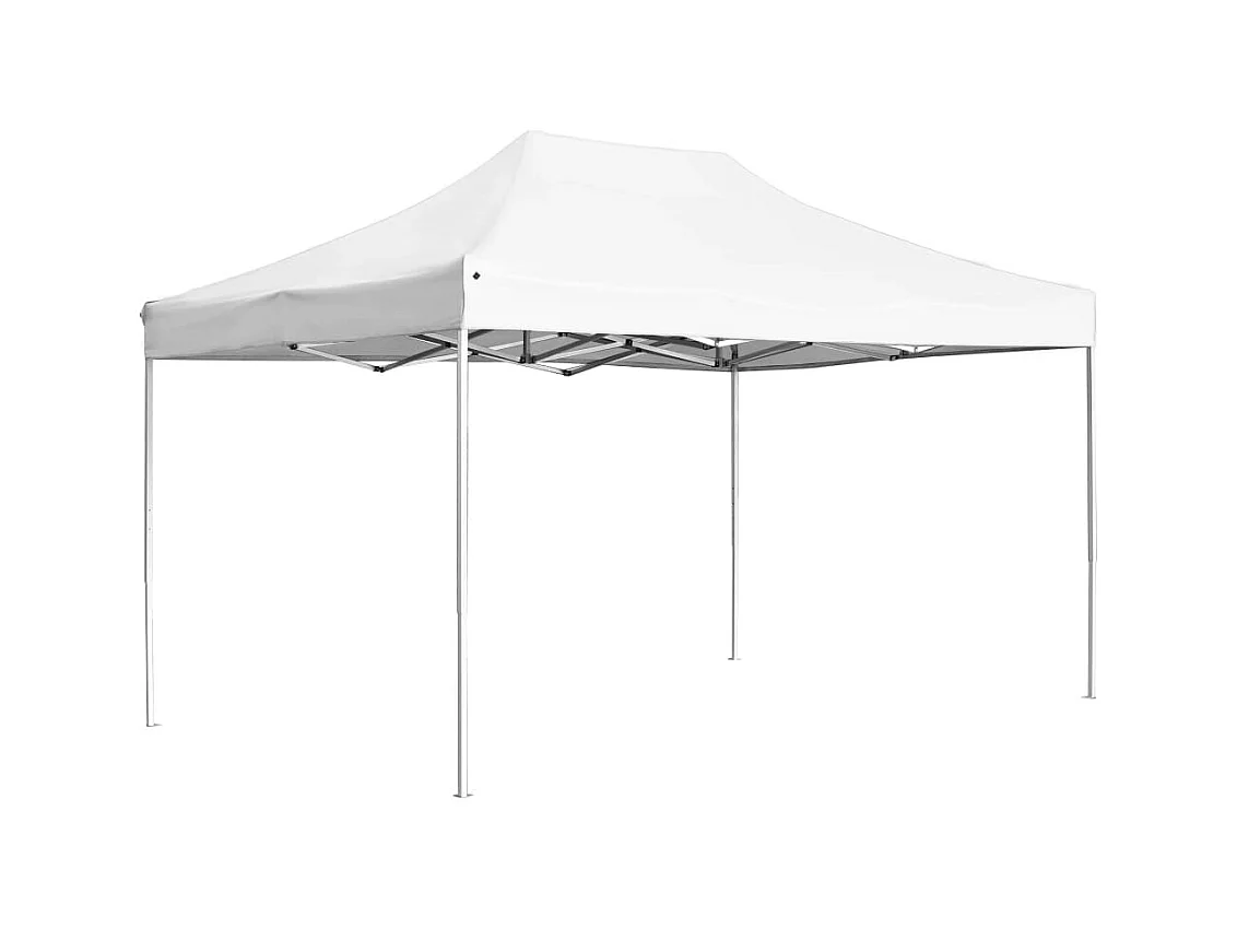 Partytent professioneel inklapbaar 4,5x3 m aluminium wit
