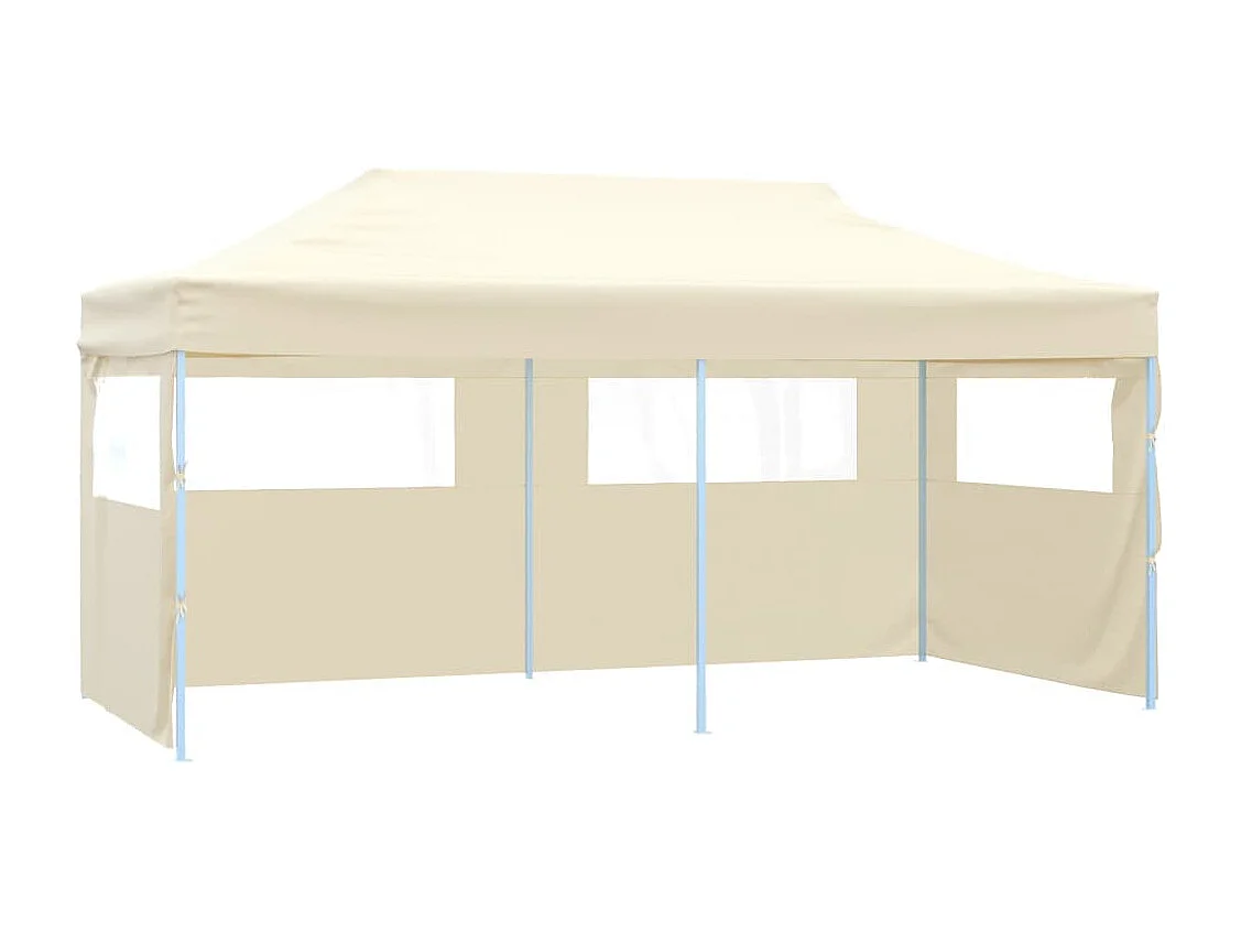 Gazebo/tenda de jardim com cortinas, 3,5 x 2,7 m