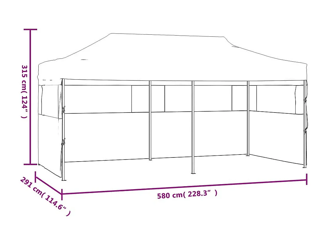 Gazebo/tenda de jardim com cortinas, 3,5 x 2,7 m