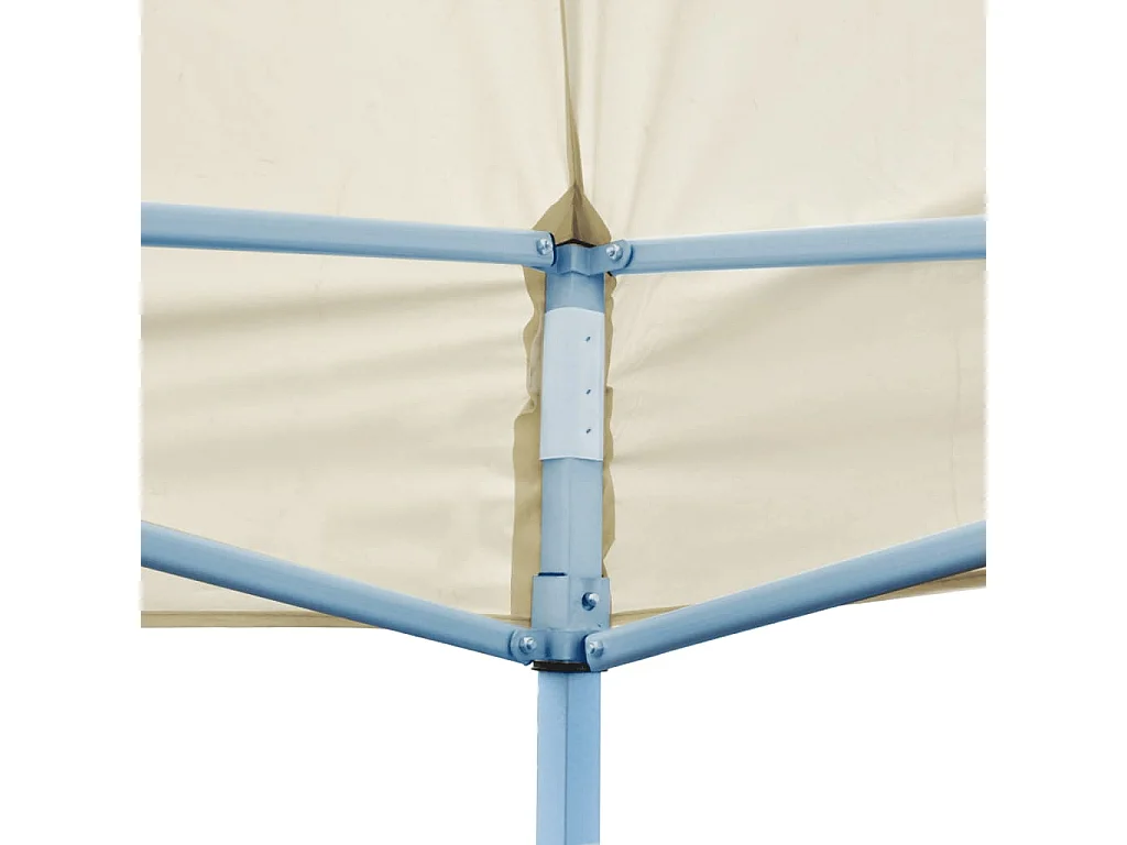Tente de réception pliable crème 3 x 6 m