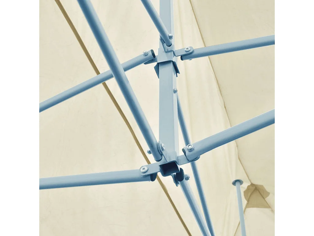 Tente de réception pliable crème 3 x 6 m