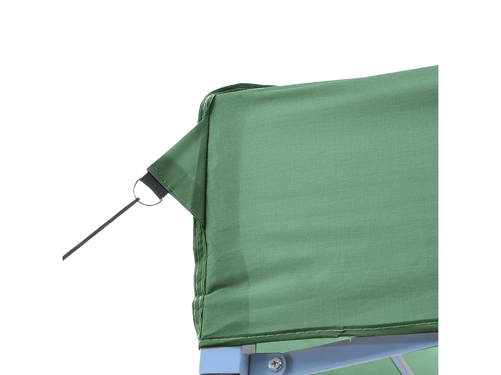 Tente de réception pliable escamotable 3 parois latérales vert