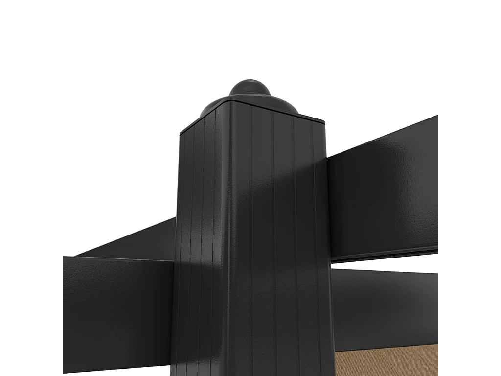 Tonnelle de jardin avec toit rétractable 4x3 m Taupe