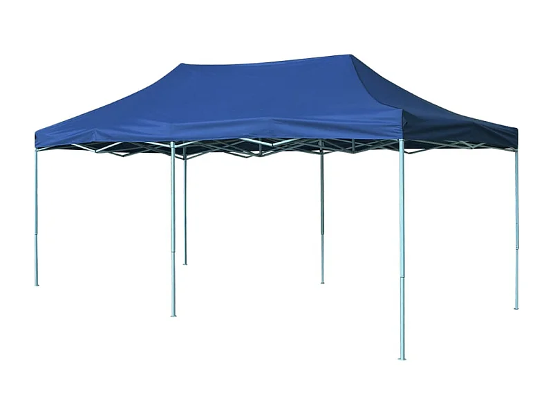 Tente pliable 3 x 6 m Bleu