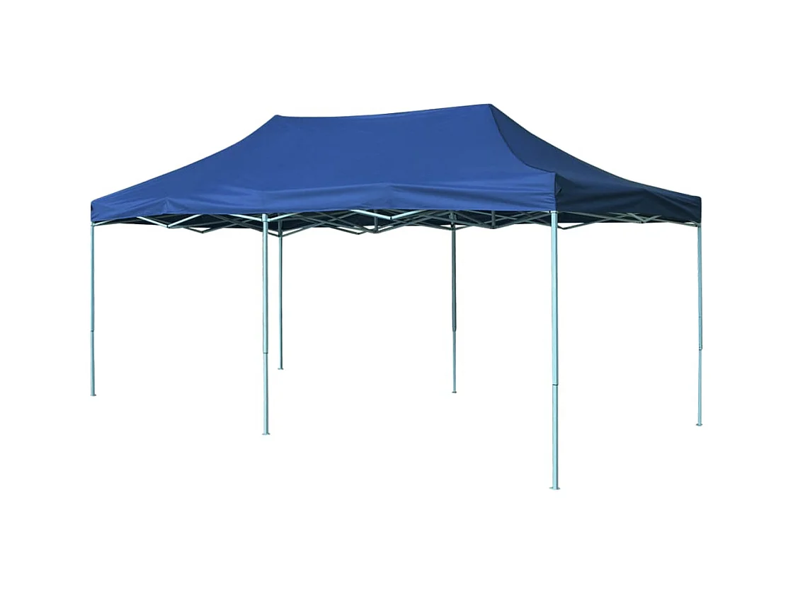 Tente pliable 3 x 6 m Bleu