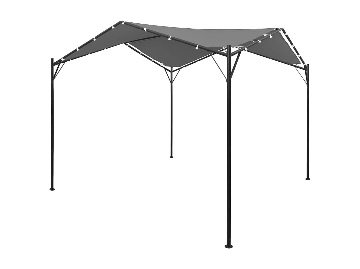 Tonnelle 4 x 4 m Anthracite