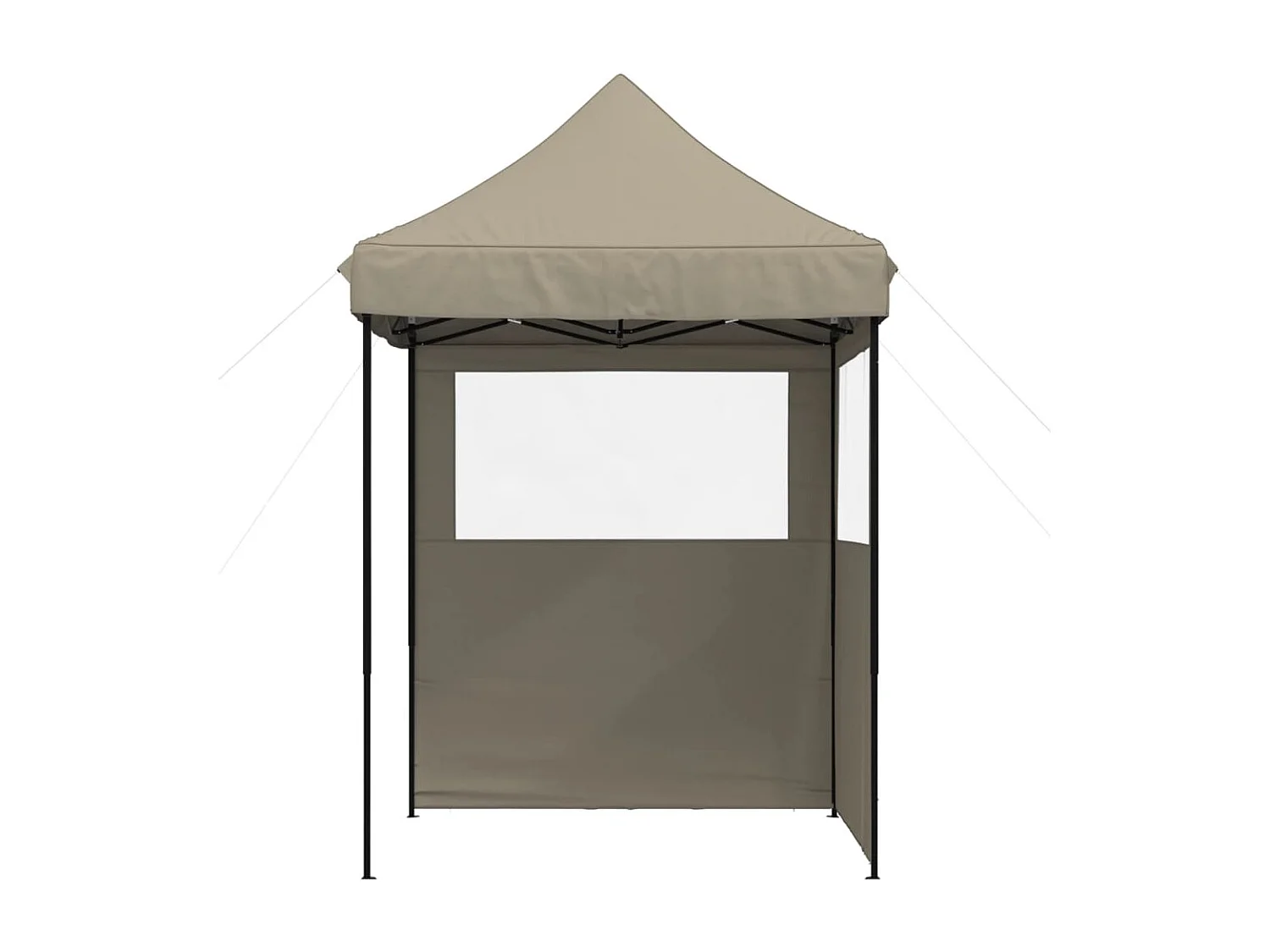 Tente de réception pliable escamotable avec 2 parois latérales