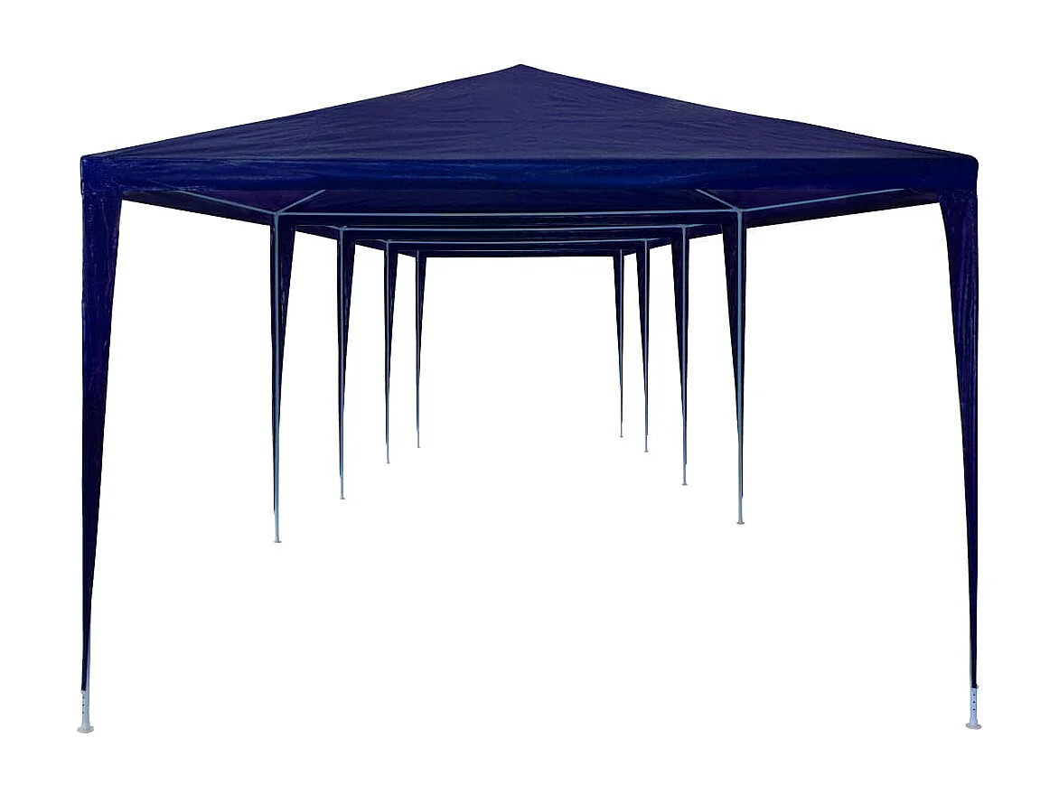 Tente de réception 3x12 m PE Bleu