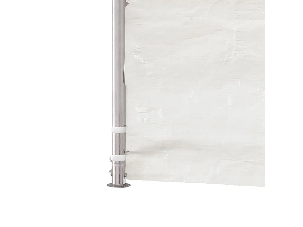 Belvédère avec toit blanc 15,61x4,08x3,22 m polyéthylène