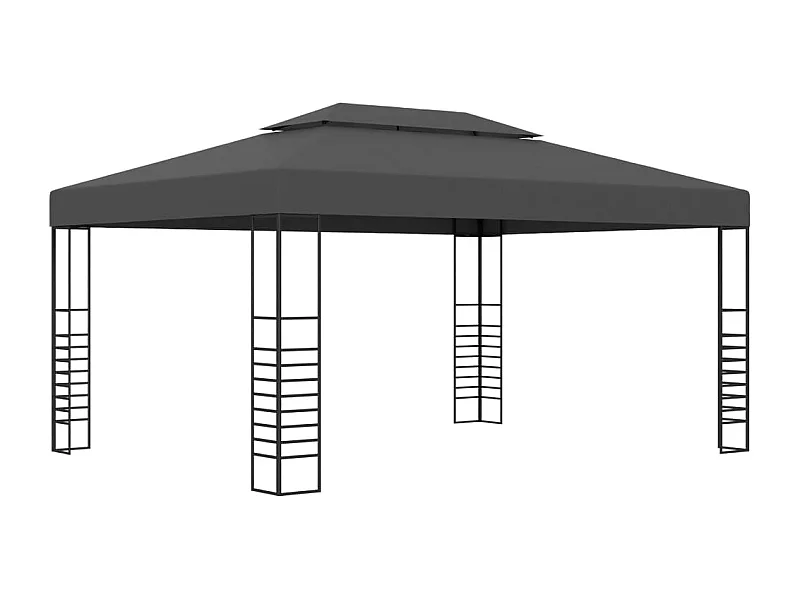 Cenador gris antracita 3x4 m