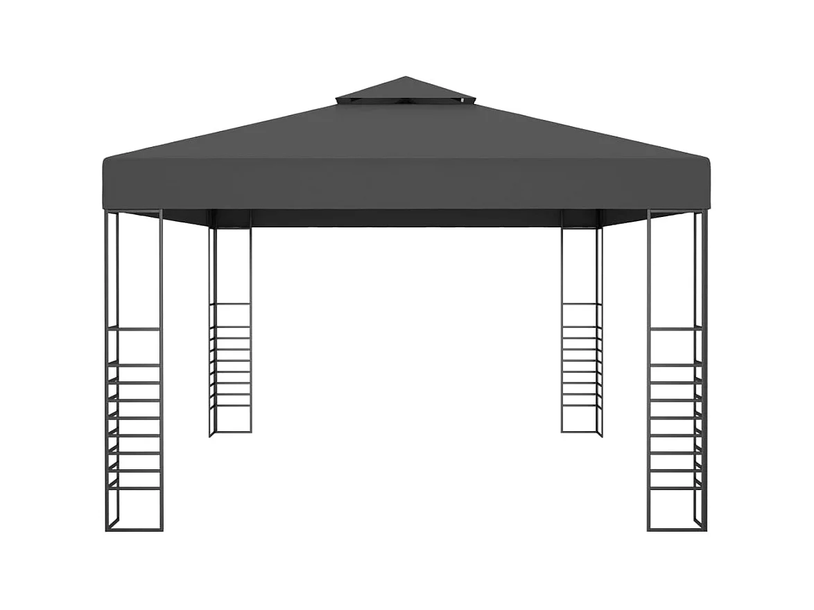 Cenador gris antracita 3x4 m