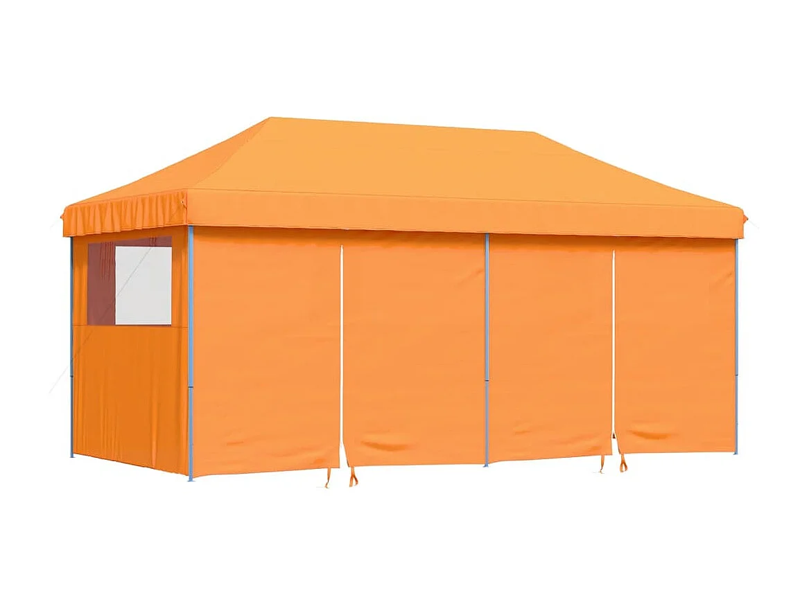 Tendone per Feste Pieghevole Pop-Up con 4 Pareti Arancione