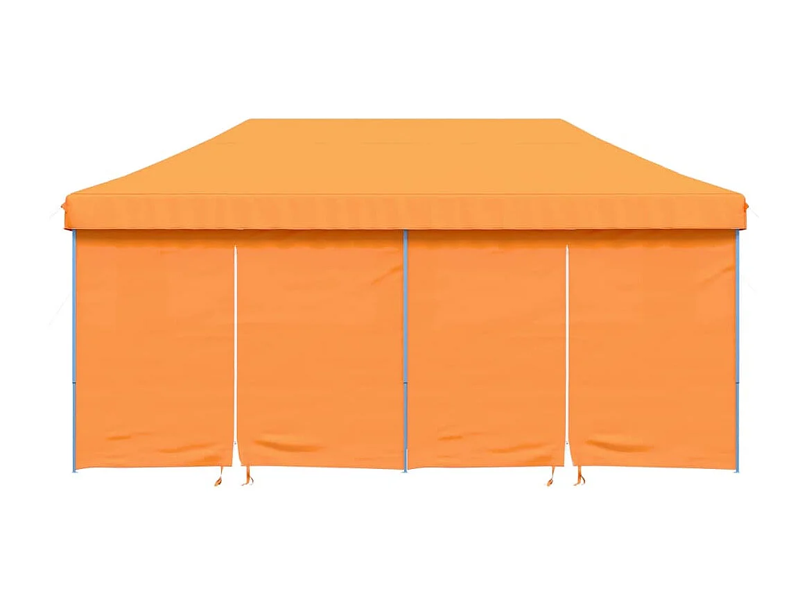 Tendone per Feste Pieghevole Pop-Up con 4 Pareti Arancione