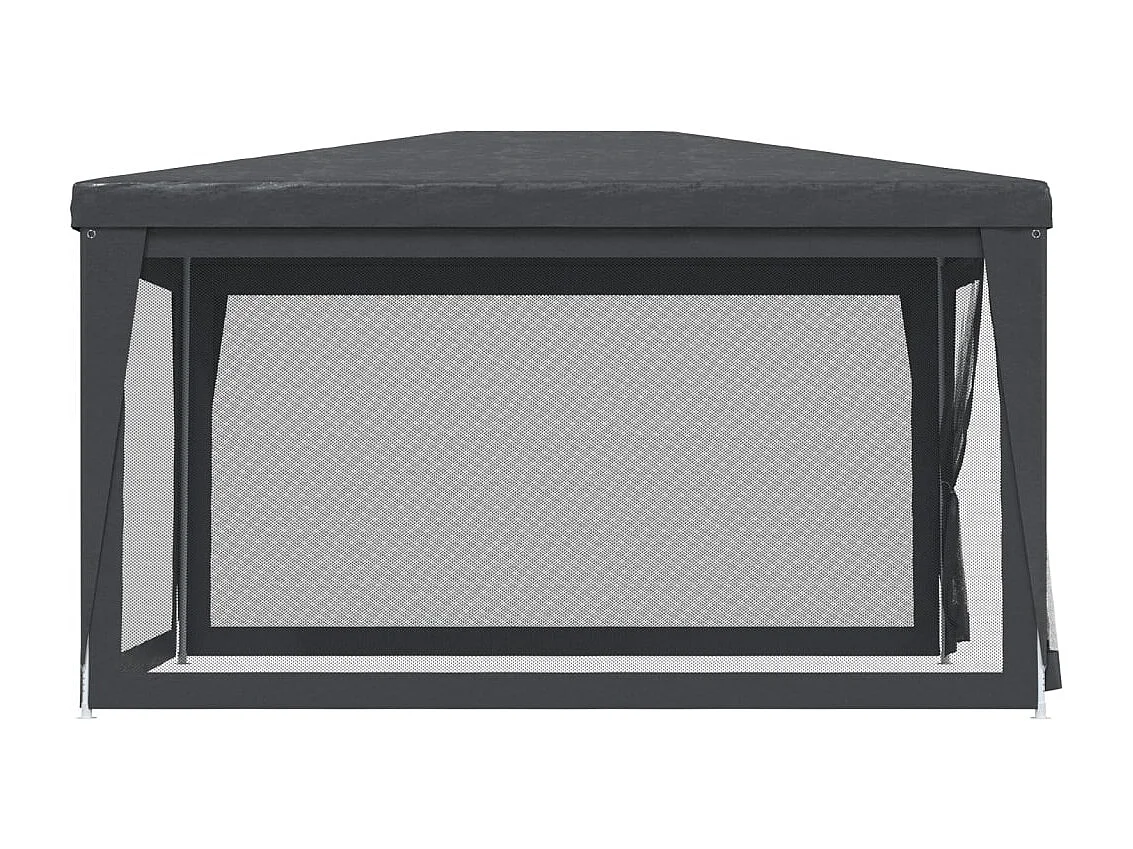 Tenda per Feste con 4 Pareti in Rete Antracite 3x4 m in HDPE