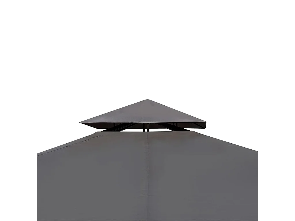Tonnelle avec toit 3x4 m Gris foncé