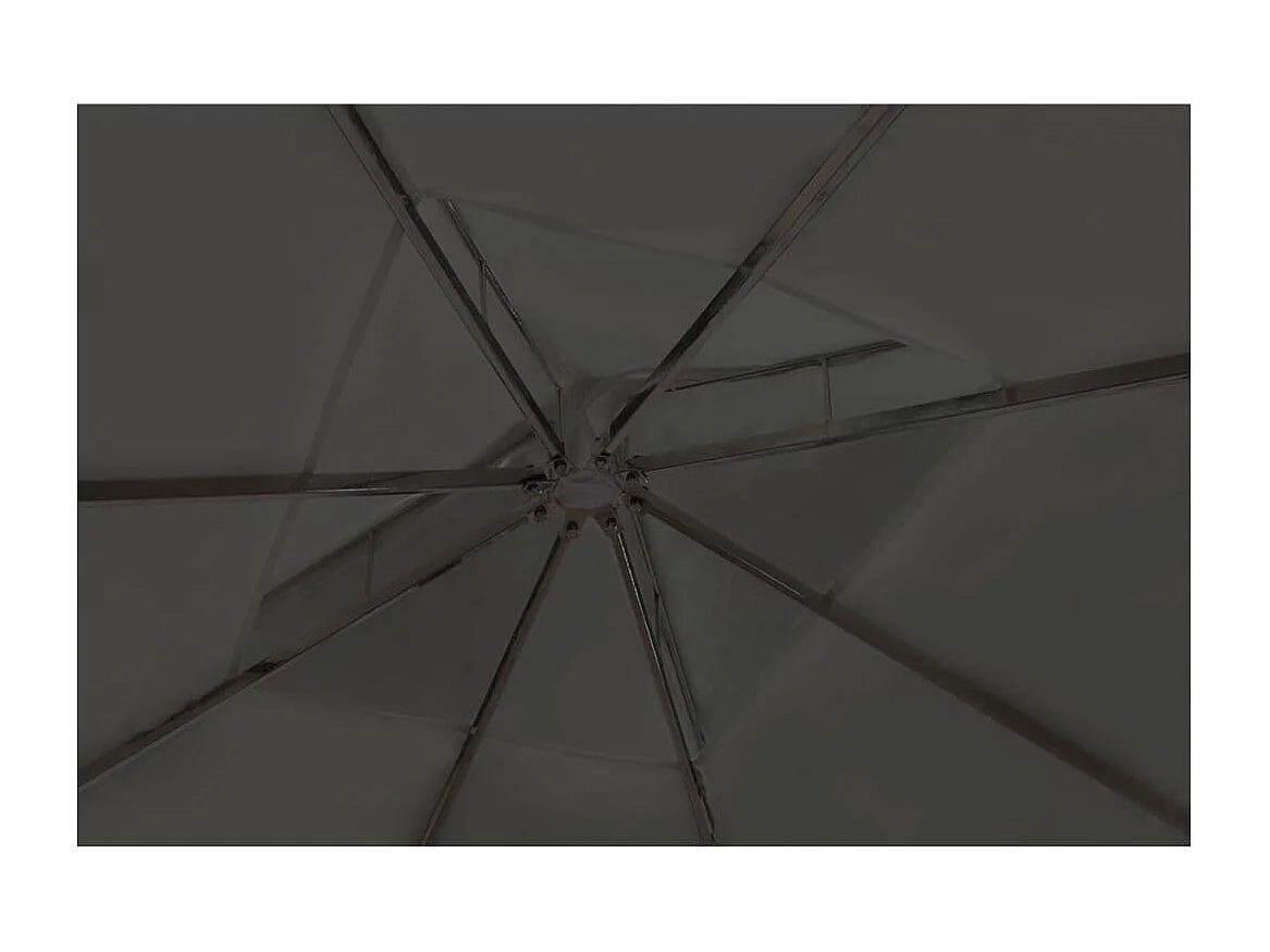 Tonnelle avec toit 3x4 m Gris foncé