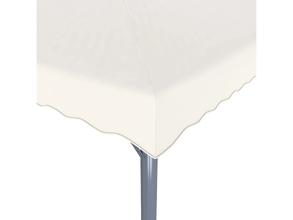 Tonnelle avec guirlande lumineuse LED 300x300cm Crème Aluminium