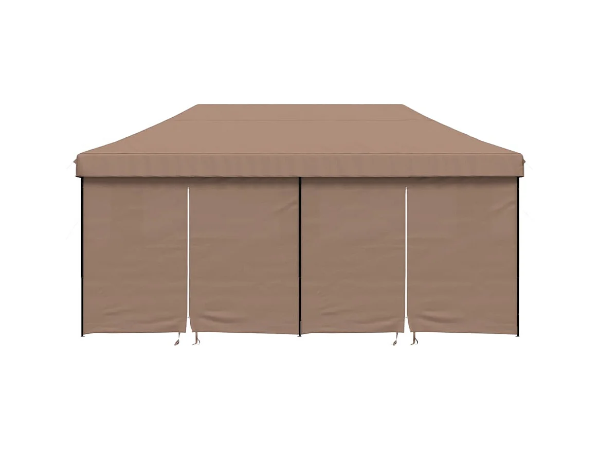 Tente de réception pliable escamotable avec 4 parois latérales