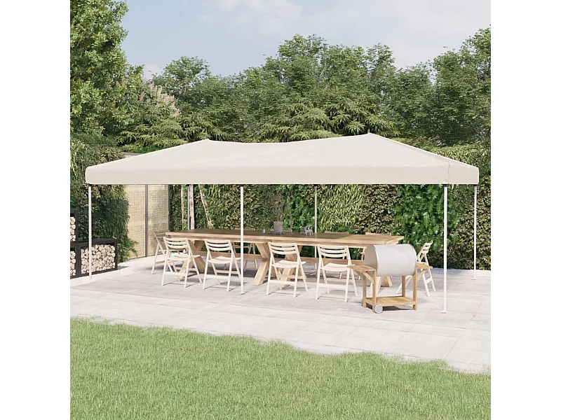 Tenda per Feste Pieghevole Crema 3x6 m