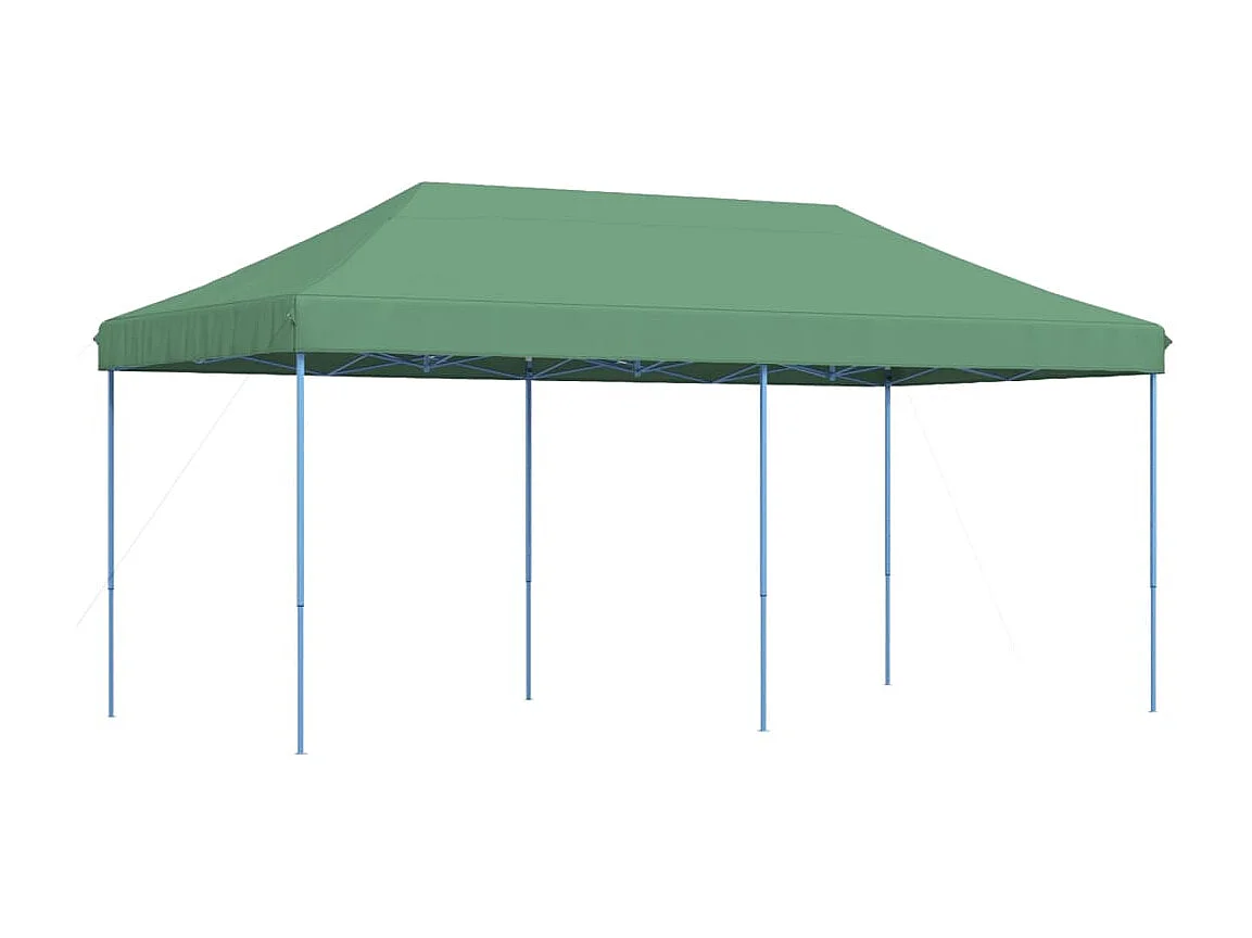 Tente de réception pliable escamotable vert 580x292x315 cm