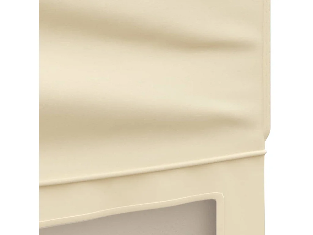 Partytent inklapbaar met zijwanden 3x6 m crèmekleurig