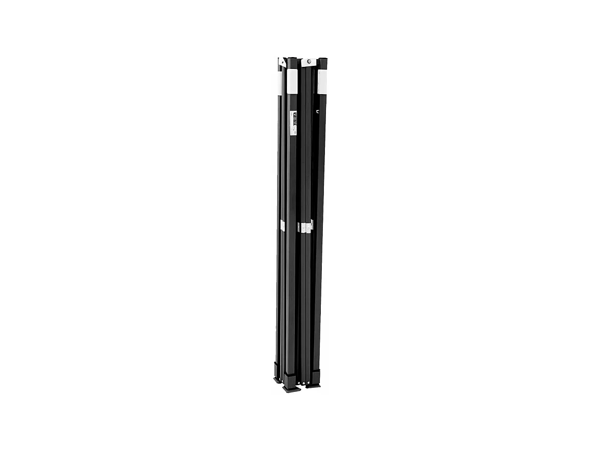 Tente de réception pliable escamotable avec 3 parois latérales