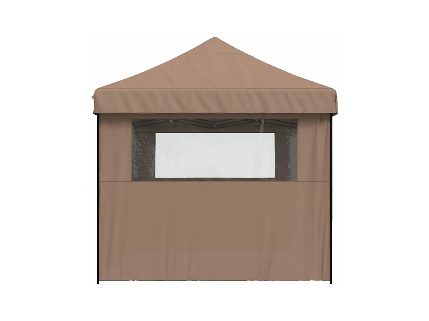 Tente de réception pliable escamotable avec 3 parois latérales