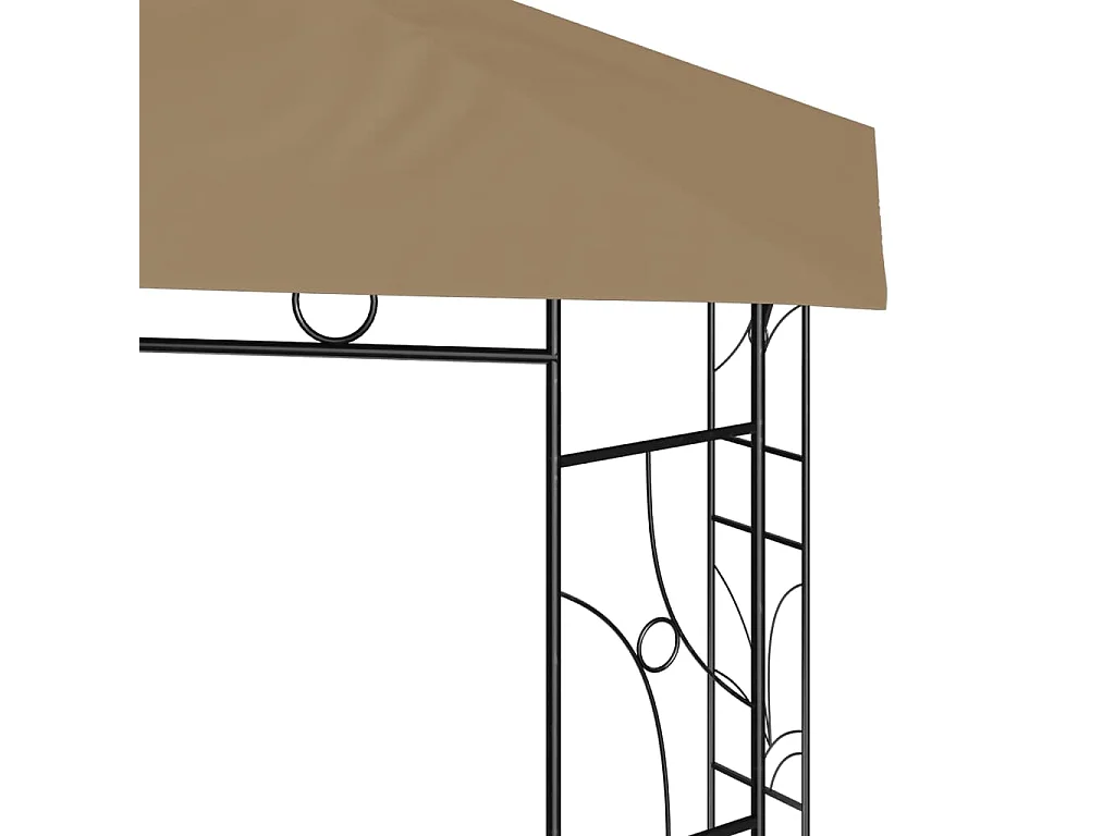 Belvédère 3x3x2,7 m Taupe 160 g/m²