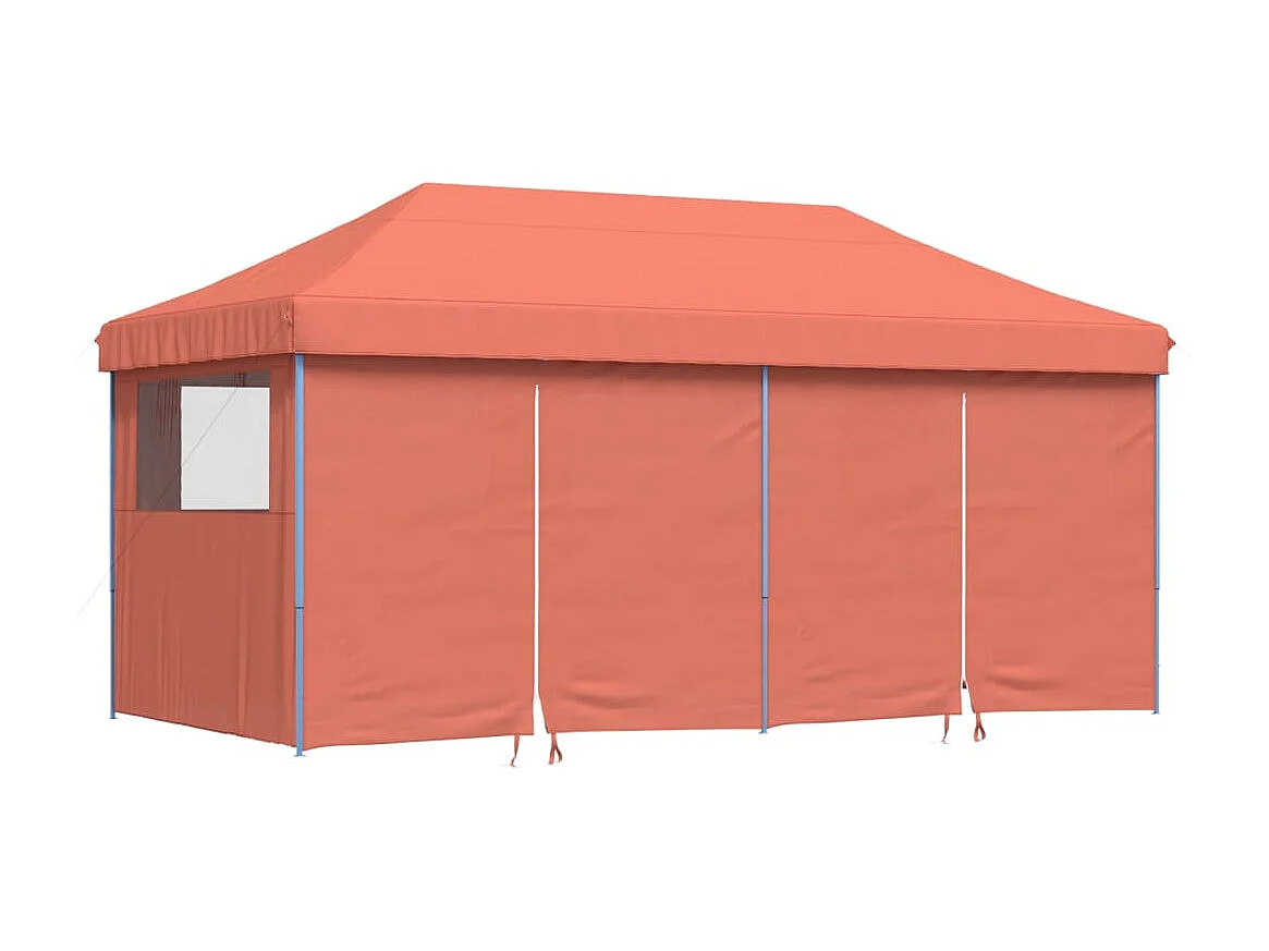 Tente de réception pliable escamotable avec 4 parois latérales