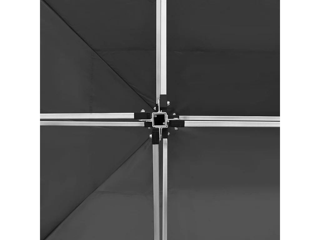 Tente de réception pliable Aluminium 4,5x3 m Anthracite