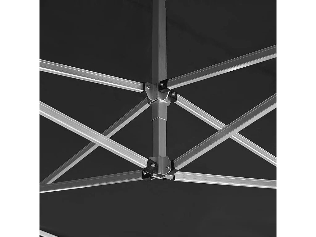 Tente de réception pliable Aluminium 4,5x3 m Anthracite