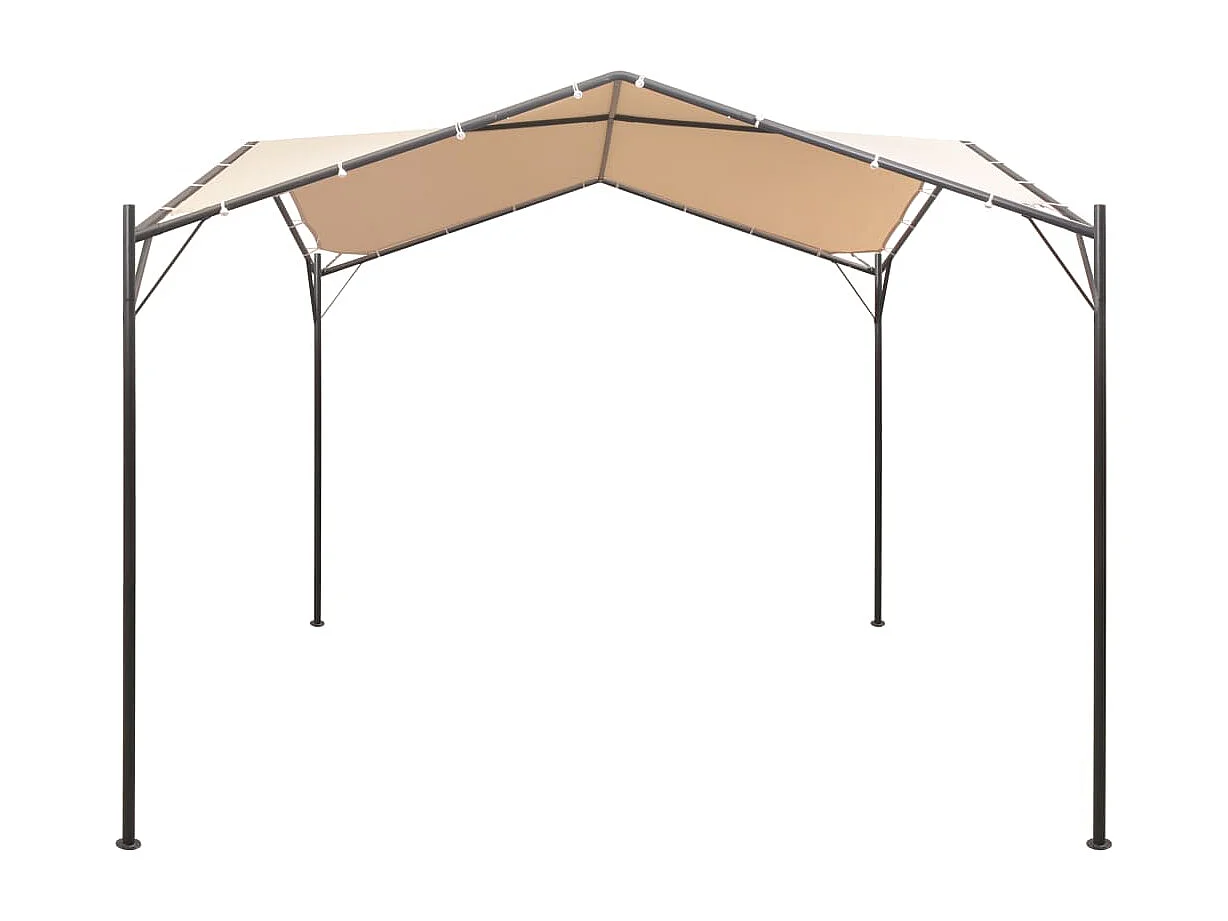 Chapiteau tente 3 x 3 m Acier Beige