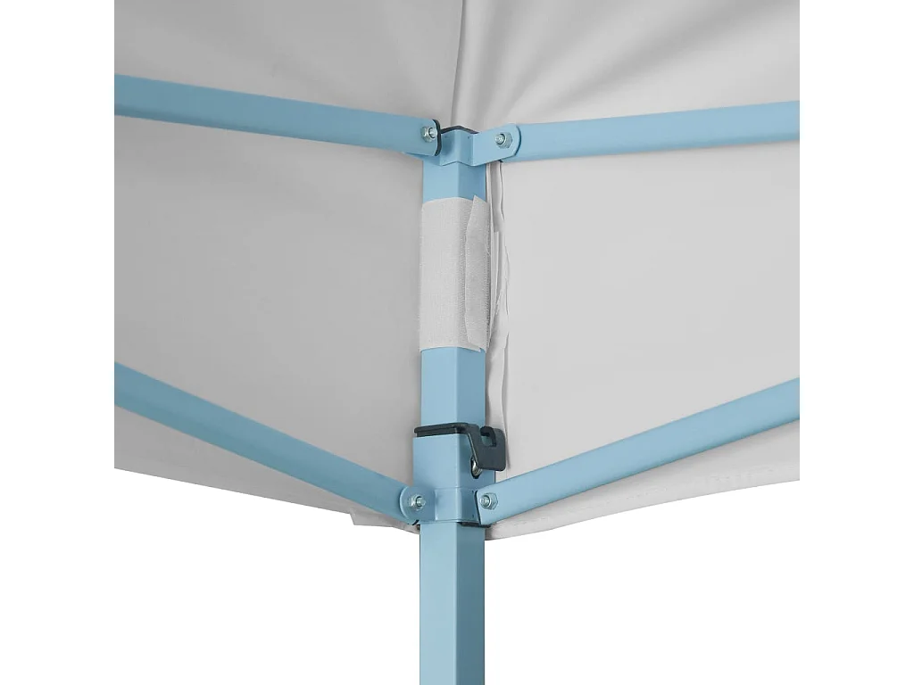 Gazebo Professionale Pieghevole 3x4m Acciaio Bianco