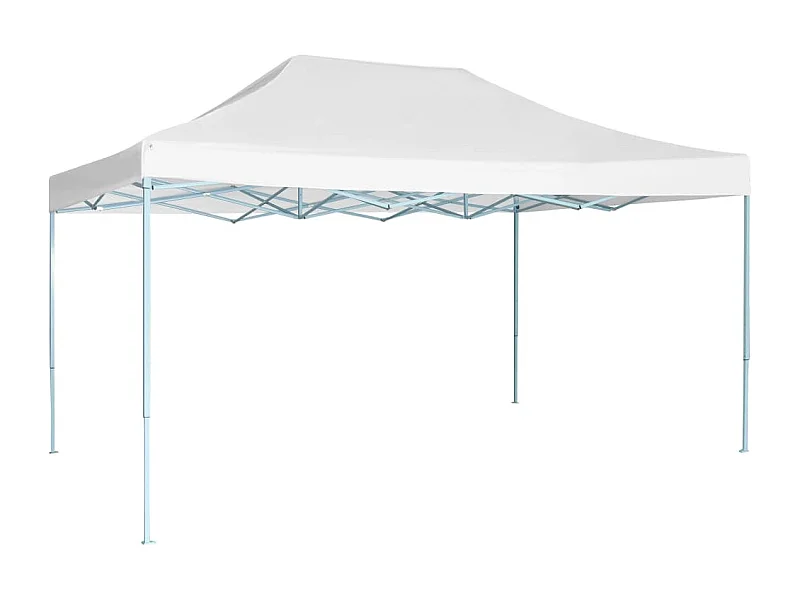Tente de réception pliable professionnelle 3x4 m Acier Blanc