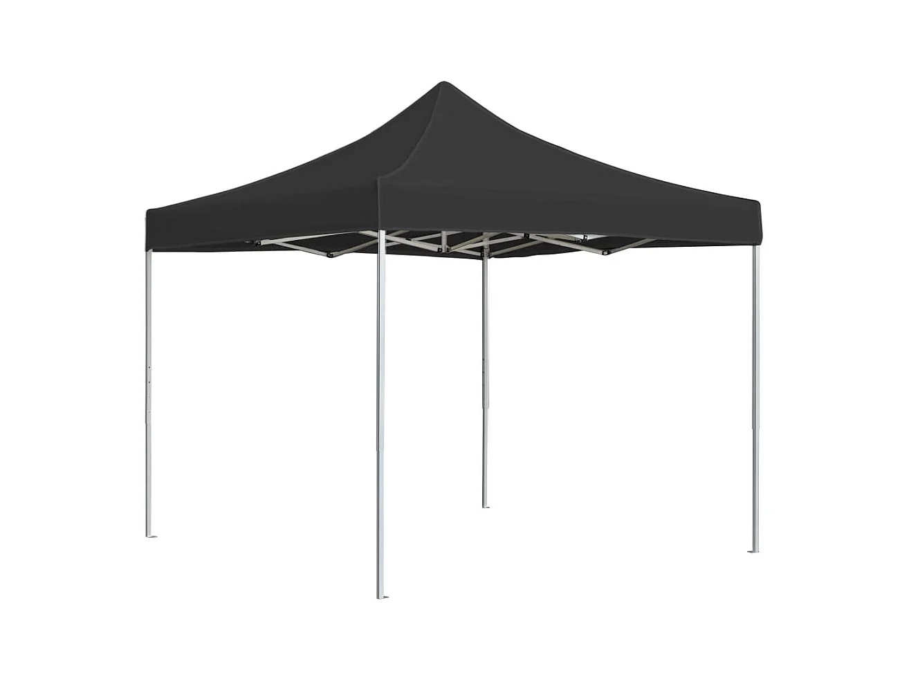 Profi-Partyzelt Faltbar Aluminium 2x2 m Anthrazit