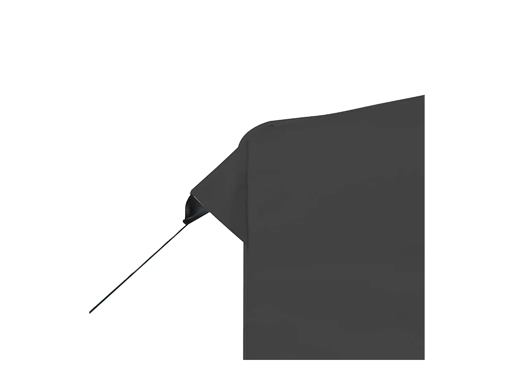 Profi-Partyzelt Faltbar Aluminium 2x2 m Anthrazit