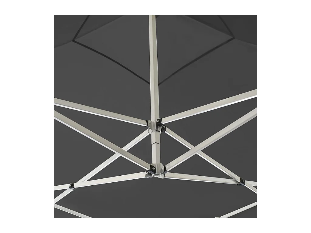 Profi-Partyzelt Faltbar Aluminium 2x2 m Anthrazit