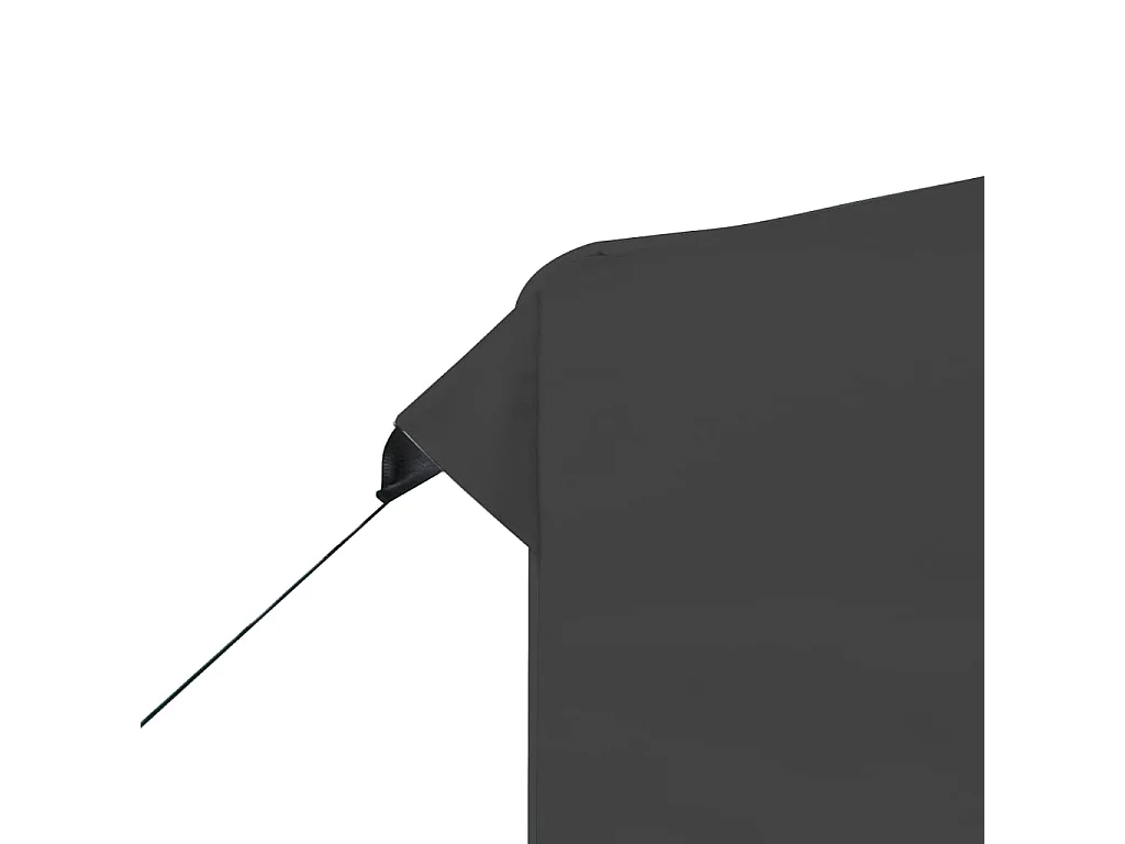 Carpa plegable profesional de aluminio gris antracita 2x2 m