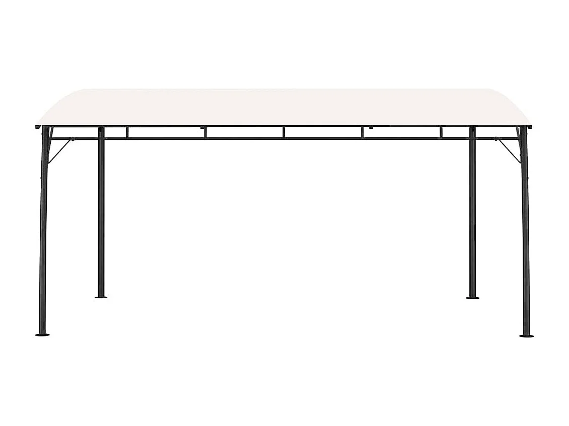 Garten-Sonnenschutz 4x3x2,55 m Cremeweiß
