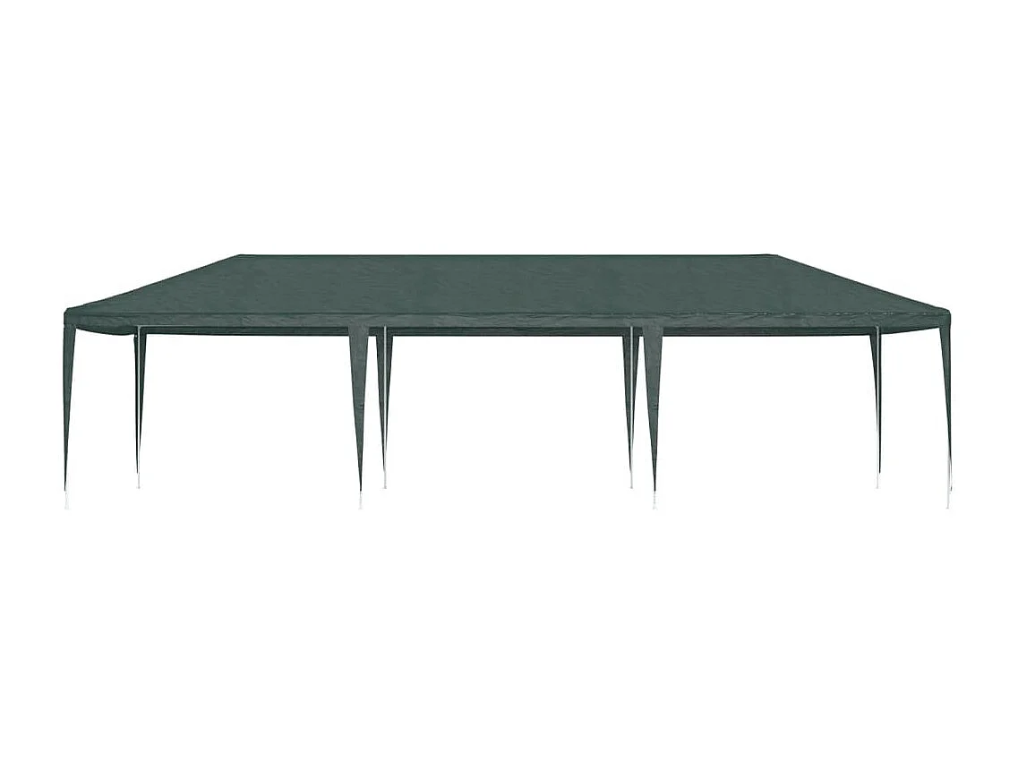 Tente de réception professionnelle 4x9 m Vert 90 g/m²