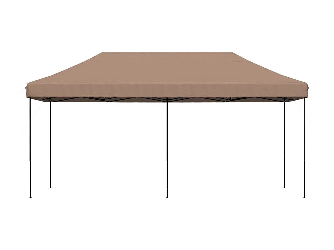 Tenda da Festa Pieghevole Pop-Up Tortora 580x292x315 cm