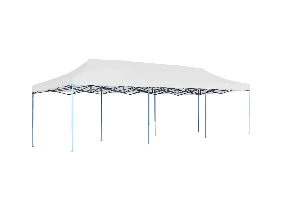 Tente de réception pliable 3x9 m Blanc