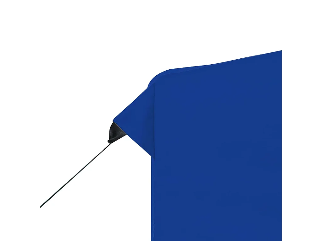 Tente de réception pliable avec parois Aluminium 2x2 m Bleu