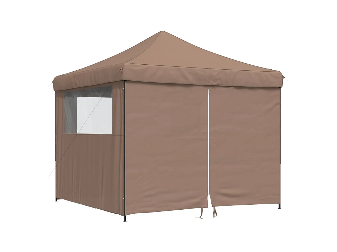 Tente de réception pliable escamotable avec 4 parois latérales