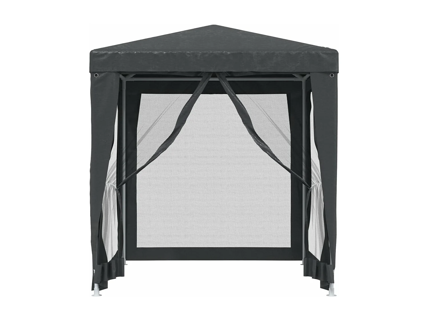 Tente de fête avec 4 parois latérales en maille Anthracite 2x2m