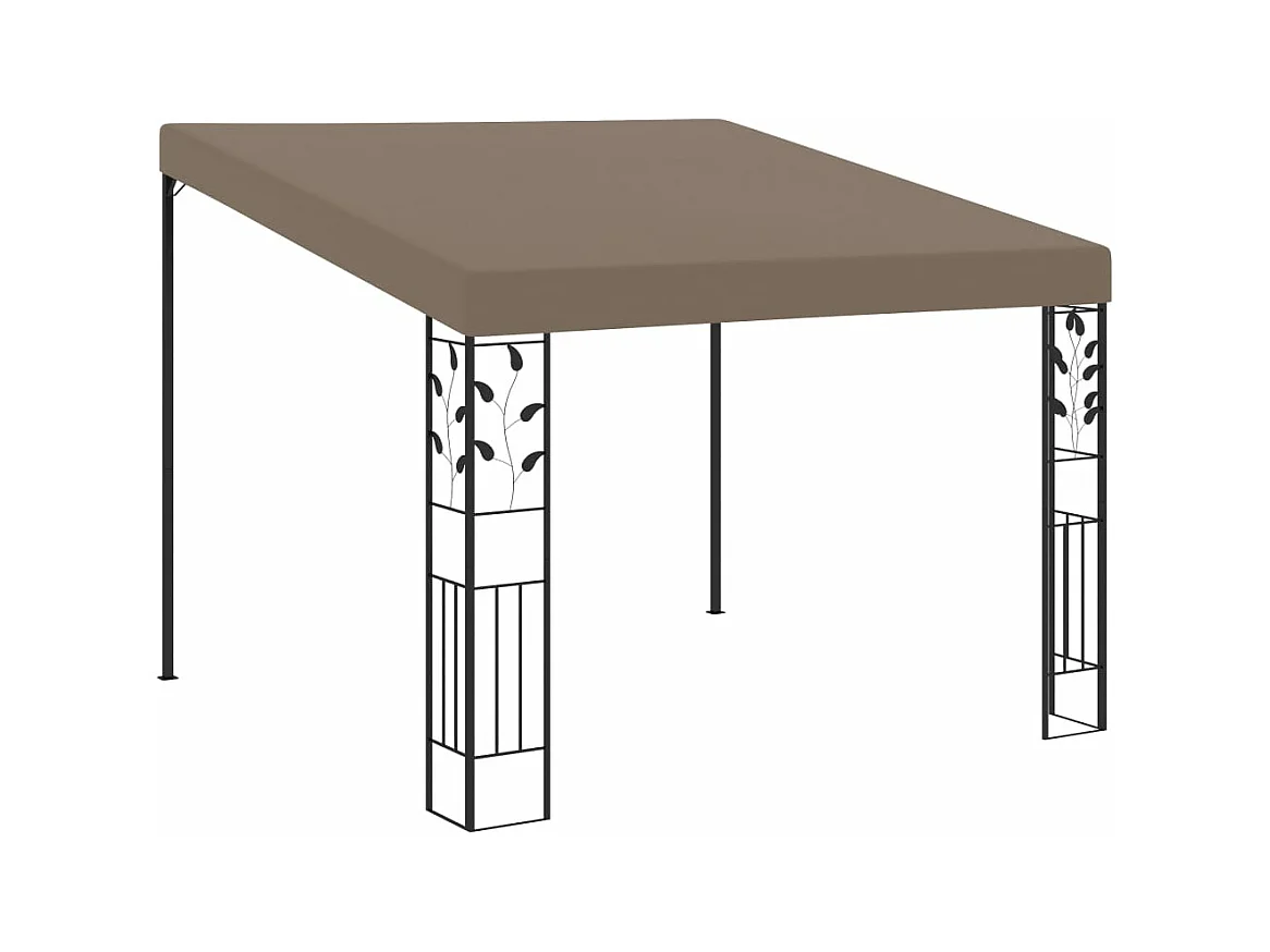 Wand-Pavillon 3x3x2,5 m Taupe