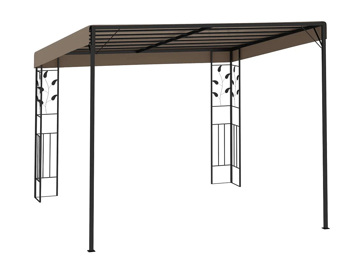 Belvédère mural 3x3x2,5 m Taupe