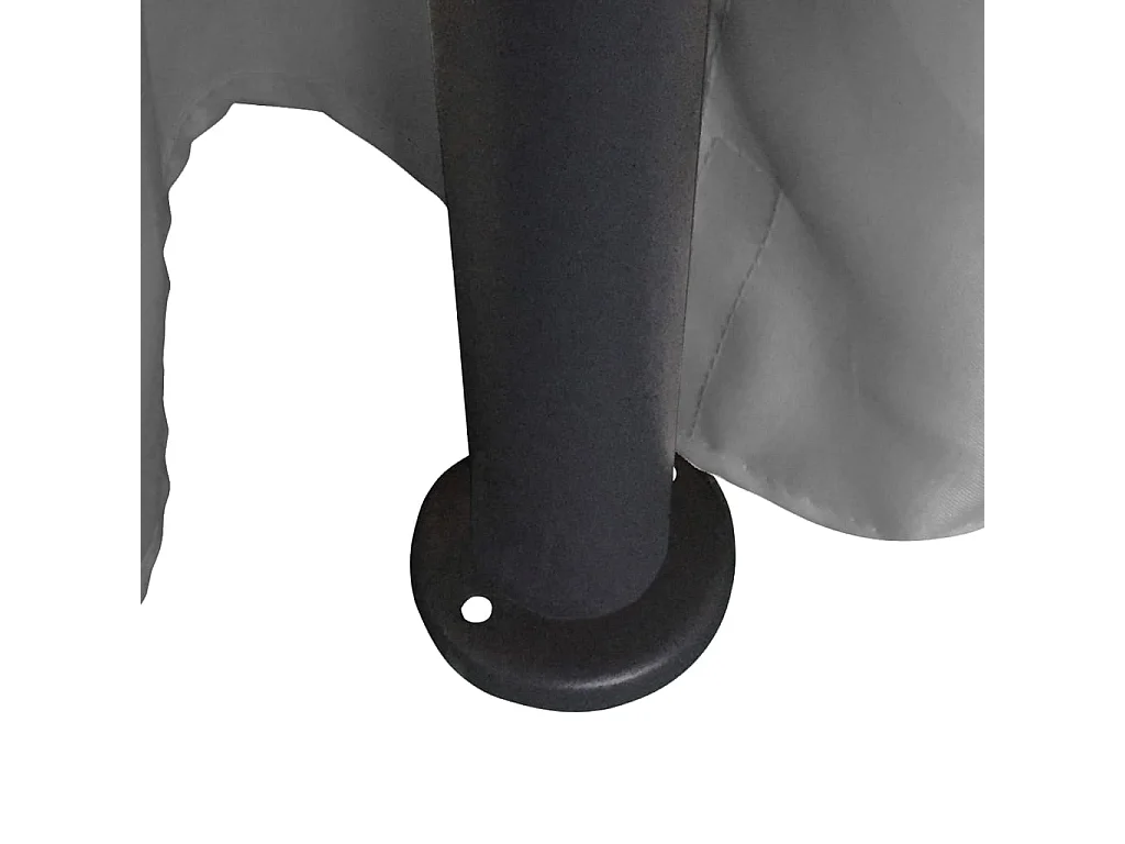 Belvédère avec rideaux Rond 3,5 x 2,7 m Anthracite